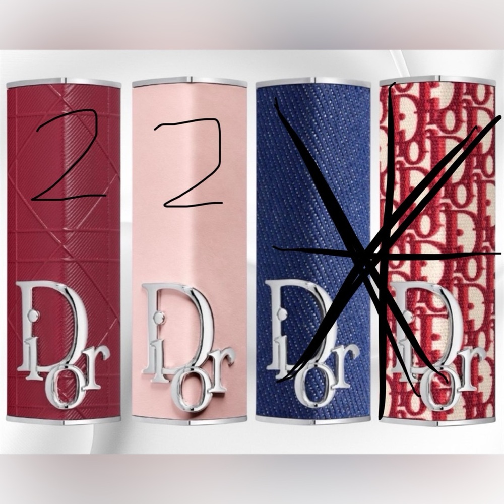 Dior Lipstick in Burgundy and Blush